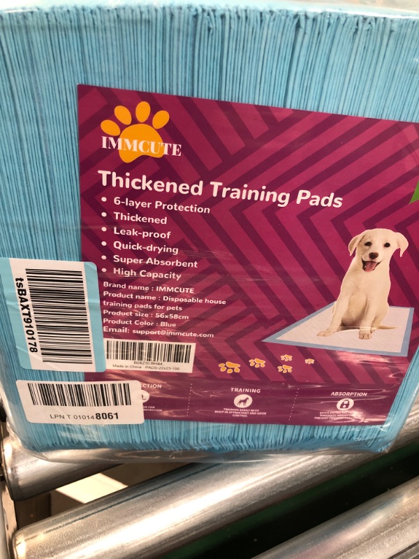 Photo 2 of  Puppy Pee Pads 22"x23"-100 Count | Dog Pee Training Pads Super Absorbent & Leak-Proof 

