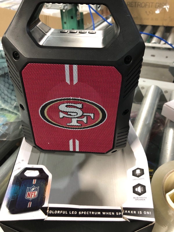 Photo 3 of NFL Unisex ShockBox XL Wireless Bluetooth Speaker San Francisco 49ers 