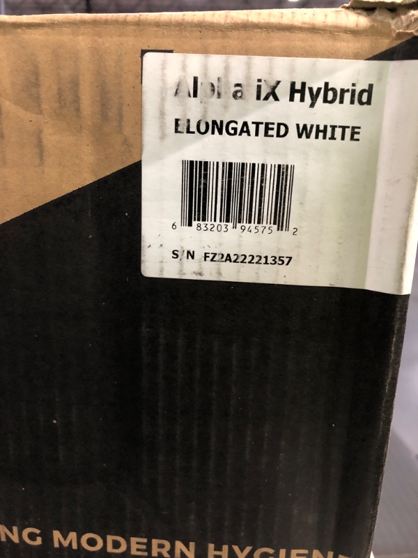 Photo 4 of ALPHA BIDET iX Hybrid Bidet Toilet Seat in Elongated White| LED Nightlight | Warm Air Dryer | Wireless Remote | Oscillation and Pulse