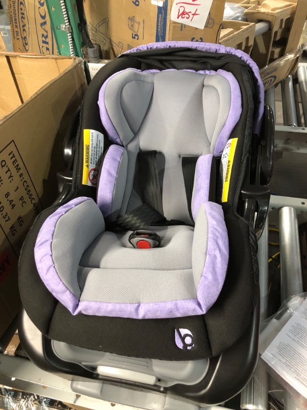 Photo 3 of Baby Trend Secure Snap Tech 35 Infant Car Seat, Lavender Ice 16.5x16.25x28.5 Inch (Pack of 1)