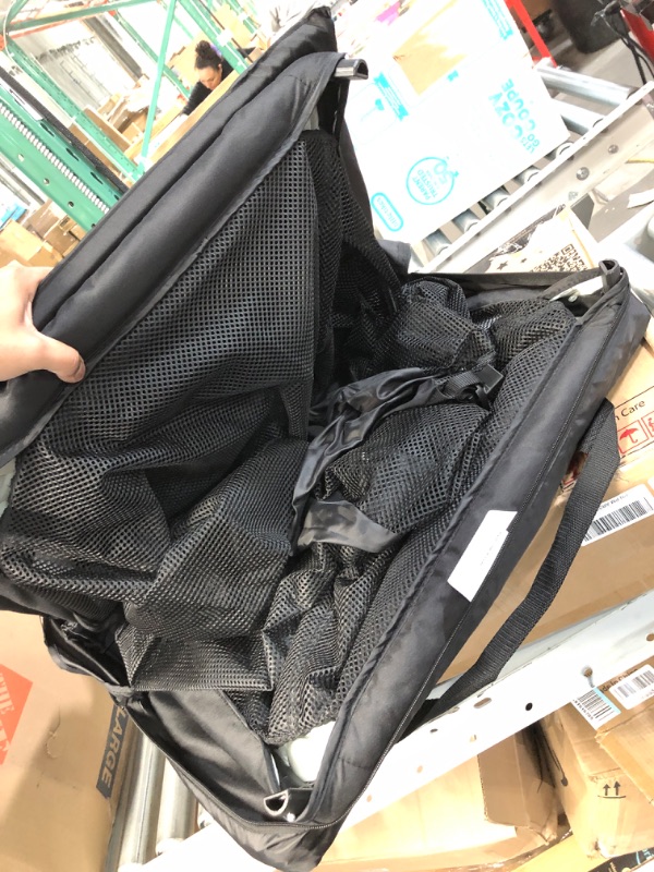 Photo 5 of *SEE NOTES* Dream On Me Travel Light Playard with Mesh Zipper Door in Black Black Playard with Zipper Door