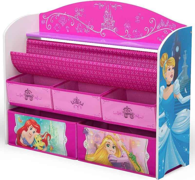 Photo 1 of BRAND NEW*Delta Children Deluxe Book & Toy Organizer, Greenguard Gold Certified, Disney Princess