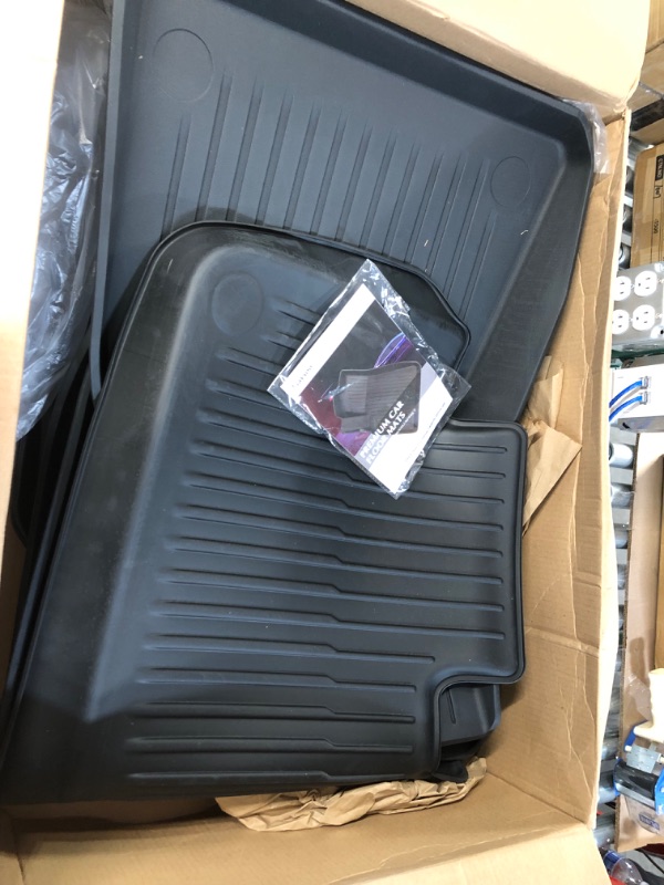 Photo 3 of Maysoo Tesla Model Y Floor Mats, Tesla Model Y 5-Seat 2020-2023 Accessories, All Weather Floor Mat 