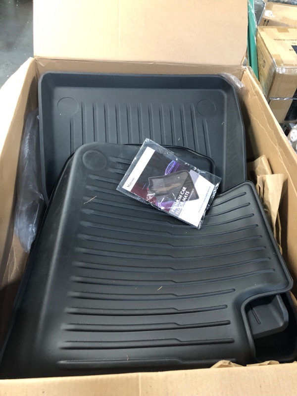 Photo 2 of Maysoo Tesla Model Y Floor Mats, Tesla Model Y 5-Seat 2020-2023 Accessories, All Weather Floor Mat 