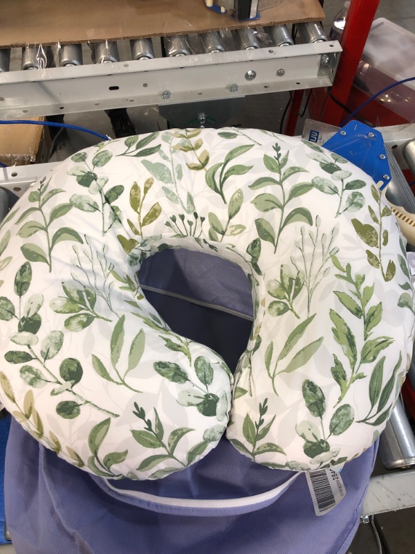 Photo 2 of Boppy Nursing Pillow and Positioner—Original | Green Foliage | Breastfeeding, Bottle Feeding, Baby Support | with Removable Cotton Blend Cover