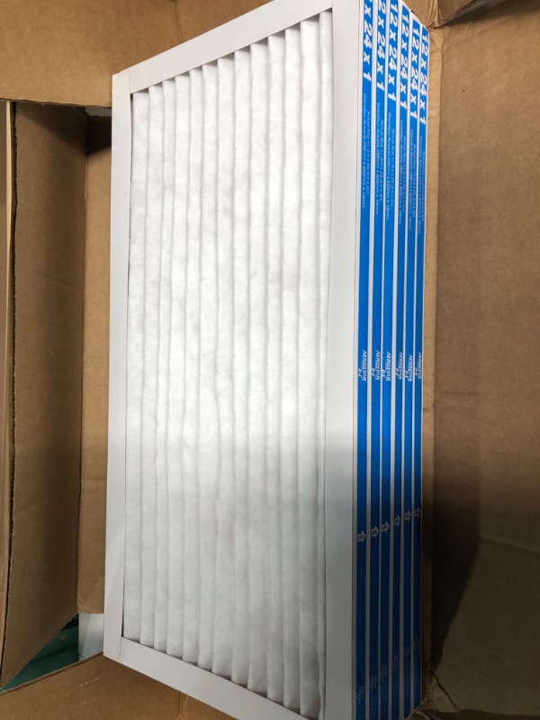 Photo 3 of Aerostar 12x24x1 MERV 11 Pleated Air Filter, 6 Pack (Actual Size: 11 3/4" x 23 3/4" x 3/4") 