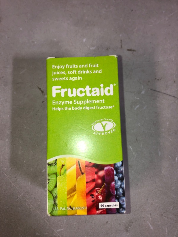 Photo 2 of Fructaid Enzyme Supplement – 90 Capsules, so That You can Enjoy Fruits, Fruit Juices, Soft Drinks, and Sweets Again, Dietary Supplement, Gluten-Free, Lactose-Free