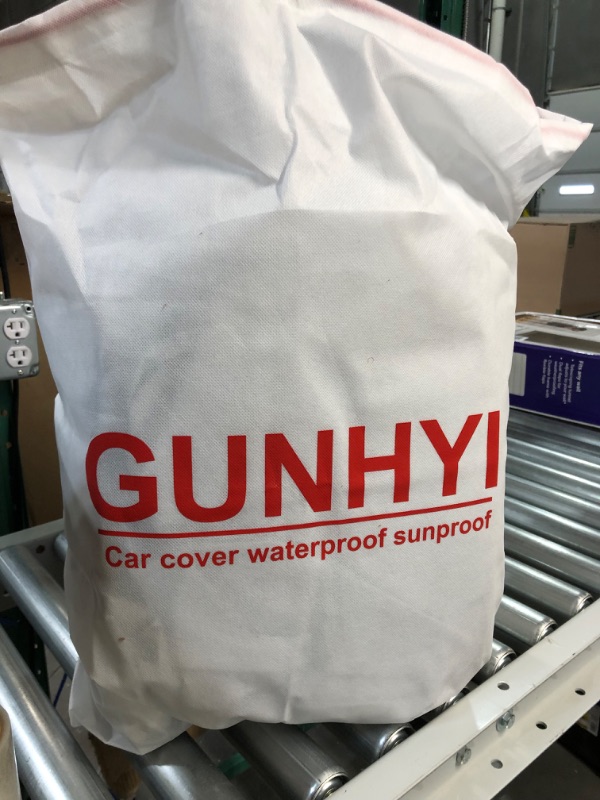 Photo 3 of GUNHYI 6 Layer Car Cover Waterproof All Weather for Automobiles, Silver 