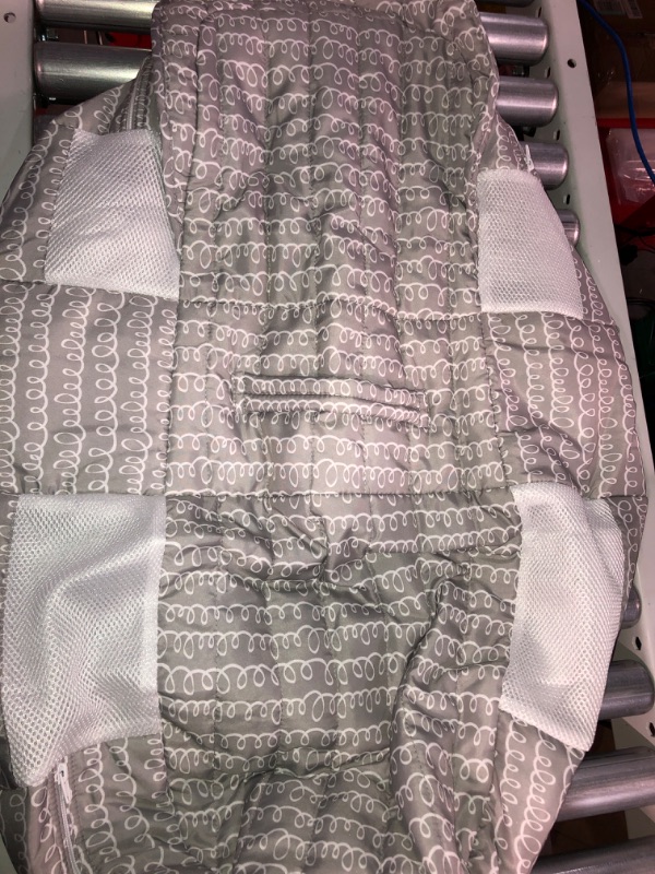 Photo 4 of Baby Delight Snuggle Nest Portable Infant Lounger, Unique Patented Design, Grey Scribbles