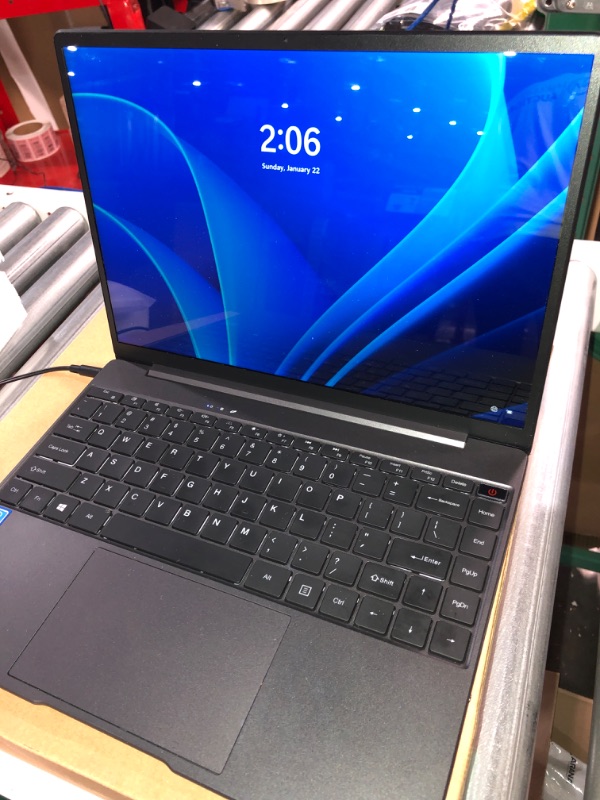 Photo 3 of CHUWI Windows 11 Laptop with 8GB RAM 256GB SSD, 14 inch 2K IPS Display, Intel N5100 Quad core Processor, WiFi 6, Backlit Keyboard, USB-C, Ultra Thin and Light Notebook Computer (GemiBook Pro)