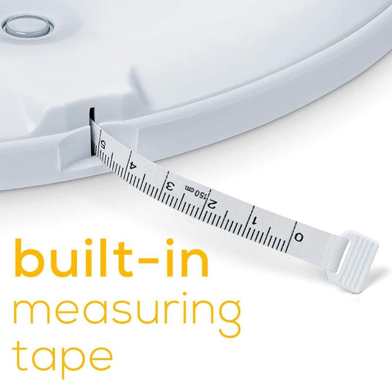 Photo 2 of Beurer BY90 Baby Scale, Pet Scale, Digital, with Measuring Tape, tracking weight with App | For: Infant, Newborn, Toddler /Puppy, Cat - Animals | LCD Display, weighs Lbs/Kg/Oz Highly accurate with Bluetooth/measuring Tape