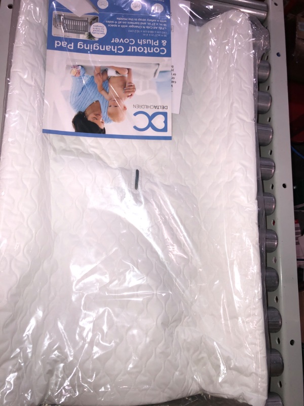 Photo 2 of Delta Children Crib and Changer Changing Pad and Cover, White ?27 x 16 x 4 inches