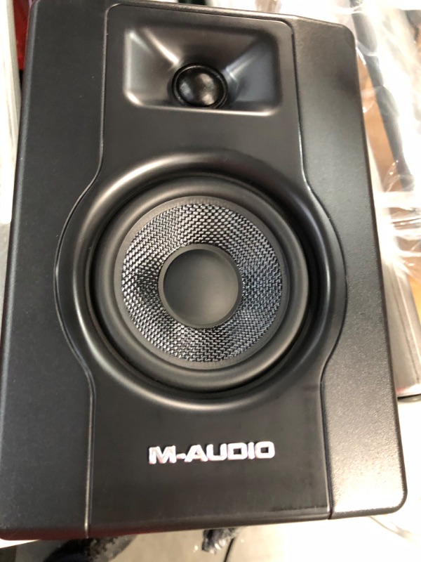 Photo 2 of M-Audio BX4 4.5" Studio Monitors, HD PC Speakers for Recording and Multimedia with Music