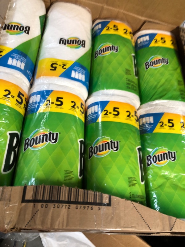 Photo 2 of Bounty Quick-Size Paper Towels, White, 16 Family Rolls = 40 Regular Rolls Charmin Ultra Soft 