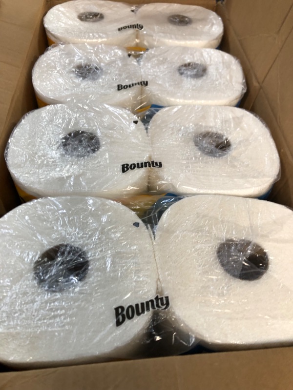 Photo 2 of Bounty Quick Size Paper Towels, White, 4 Packs Of 2 Family Rolls = 8 Family Rolls