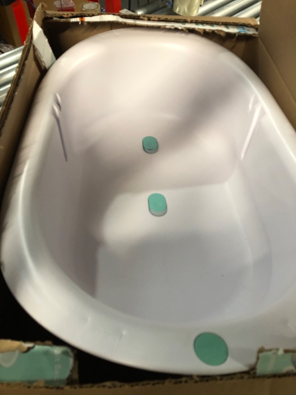 Photo 2 of 4-in-1 Grow-with-Me Bath Tub by Frida Baby Transforms Infant Bathtub to Toddler Bath Seat