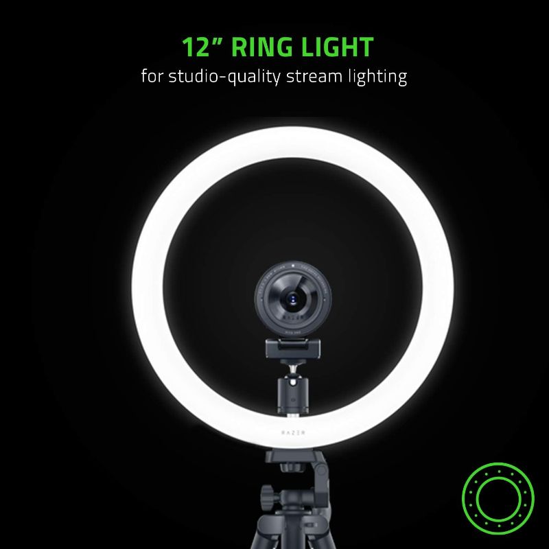 Photo 1 of Razer Ring Light 12'' Streaming and Selfie Light: Customizable Light Spectrum - Adjustable 