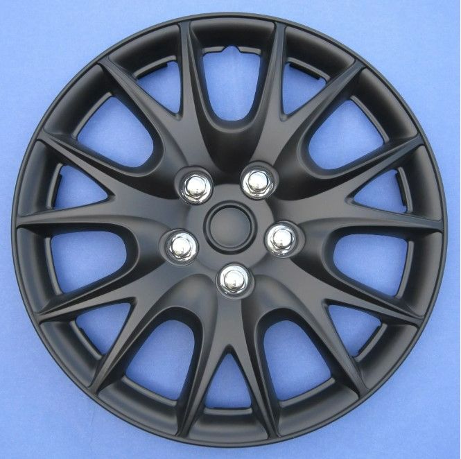 Photo 1 of 16" 4pc Gloss Black Hubcaps/Wheel Covers for Steel Wheels