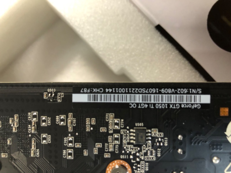 Photo 4 of MSI Computer V809-2277R Video Card (GTX 1050 TI 4GT