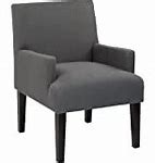 Photo 1 of **BOTTOM IS TORN**
OSP Home Furnishings Main Street Upholstered Guest Chair with Espresso Finish Accents, Navy Fabric