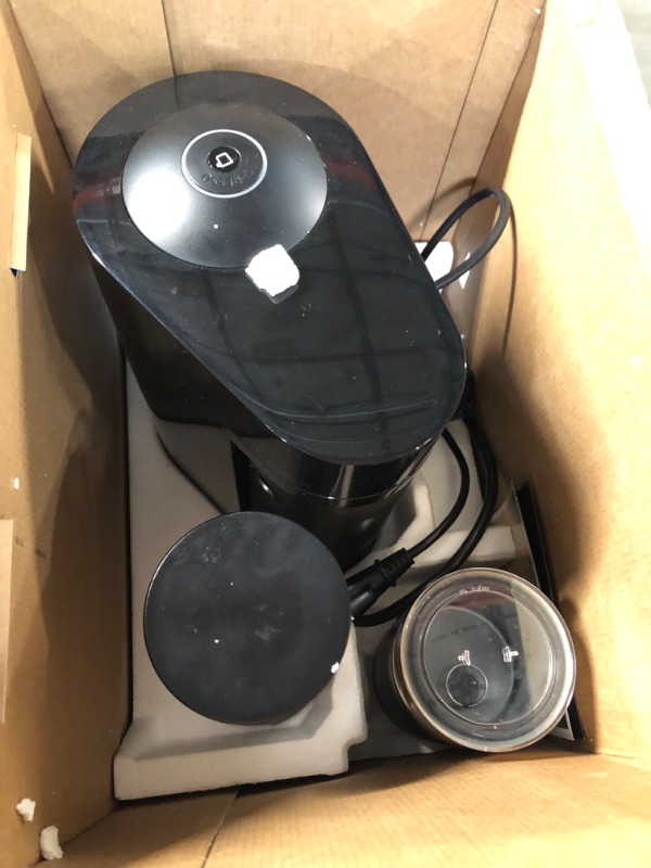 Photo 1 of Nespresso Vertuo Plus Coffee and Espresso Machine by De'Longhi with Aeroccino, Ink Black with Nespresso Capsules VertuoLine, Medium and Dark Roast Coffee Machine + Capsules VertuoLine Ink Black