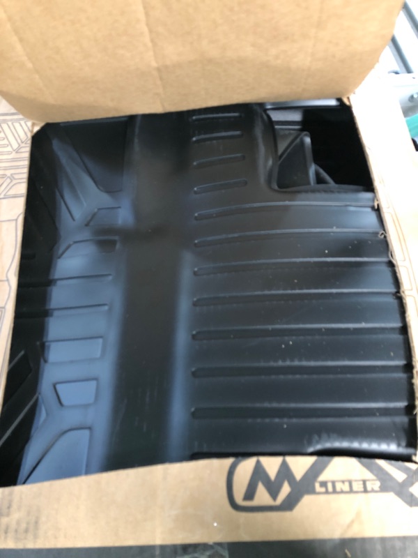 Photo 2 of SMARTLINER Custom Floor Mats 2 Row Liner Set Black for 2014-2021 Toyota Tundra Double Cab 