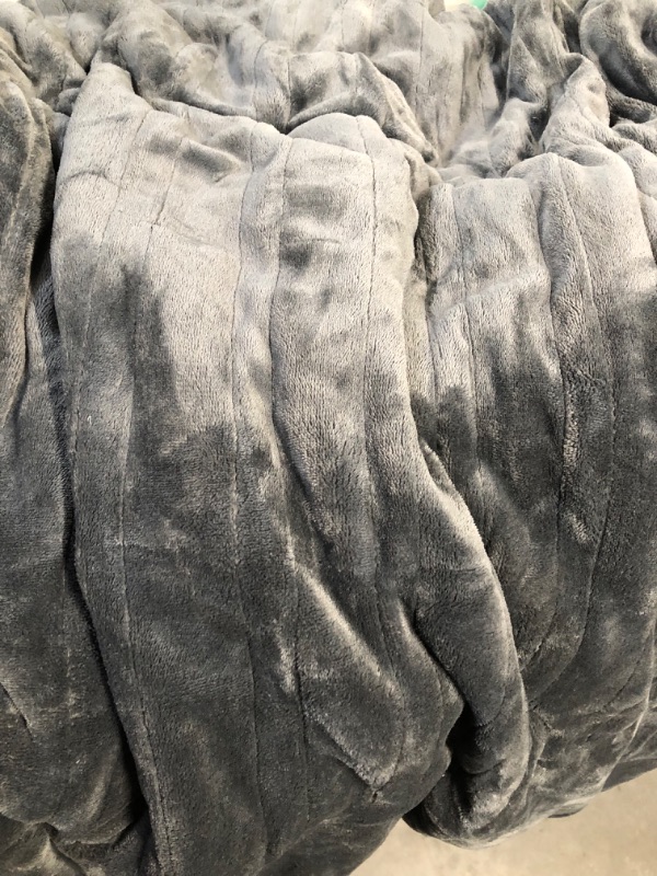 Photo 2 of ** USED** MISSING CORDS** Sealy Electric Blanket King Size, Flannel & Sherpa Heated Blanket 100" x 90" GREY