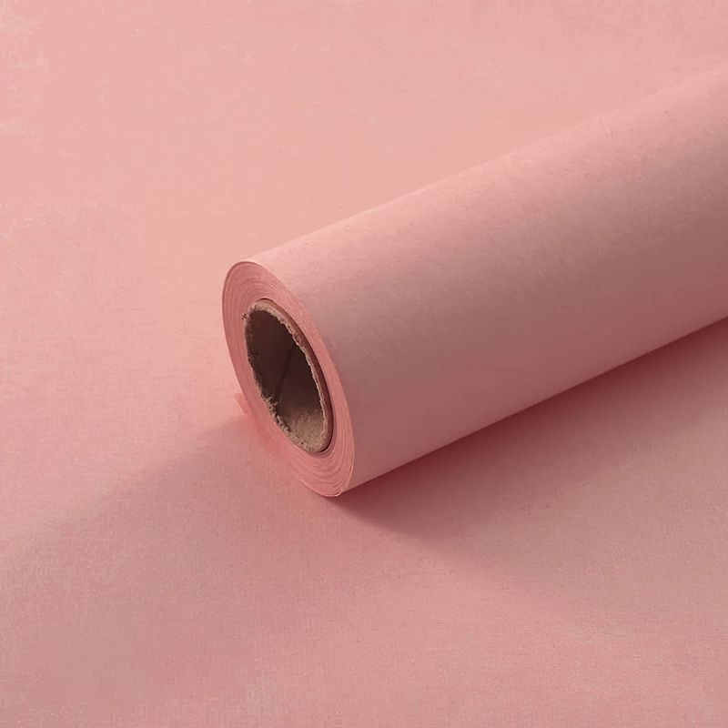 Photo 2 of  Solid Color Kraft Paper roll Pink