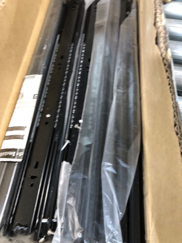 Photo 2 of 10 Pairs of 18 Inch Hardware 3-Section Full Extension Ball Bearing Side Mount Drawer Slides