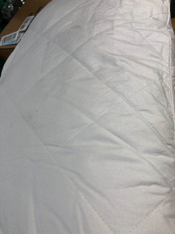 Photo 1 of 2 Pack White Goose Feather Bed Pillow - Soft 600 Thread Count 100%Cotton, King (Pack of 2
