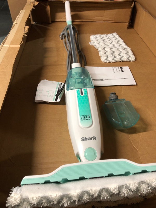 Photo 2 of (SEE NOTE) Shark S1000 Steam Mop, White/Seafoam