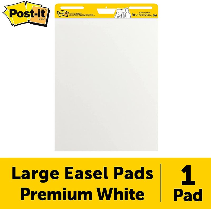 Photo 1 of **USED** Post-it Super Sticky Easel Pad, 25 x 30 Inches, 30 Sheets/Pad, 1 Pad
