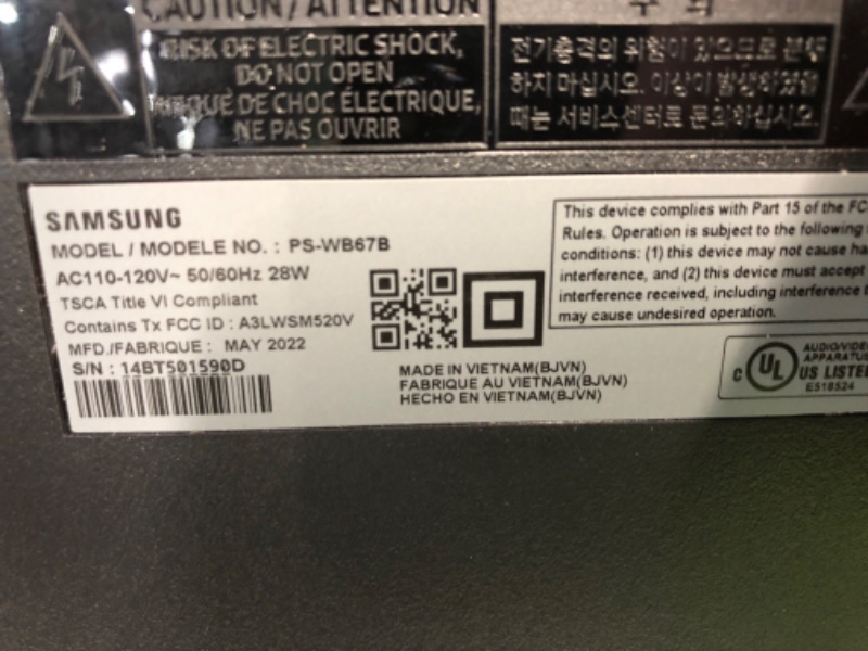 Photo 6 of SAMSUNG HW-Q600B 3.1.2ch Soundbar w/Dolby Audio, Wireless Dolby Atmos/DTS: X (SWA-9500S, 2021 Model) HW-Q600B Soundbar 