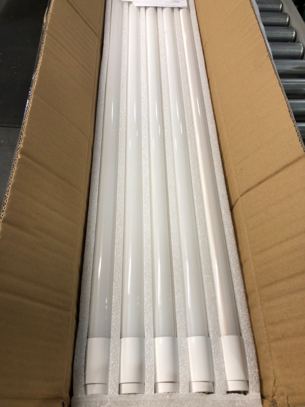 Photo 2 of 20 Pack 5CCT 4FT LED T8 Ballast Bypass Type B Light Tube, 18W, 3000K/3500K/4000K/5000K /6500K Selectable, Single or Double End Powered, 2300lm, Frosted Cover