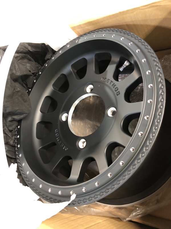 Photo 3 of Method Race Wheels 401 UTV Beadlock Matte Black 14x7" 4x136", 13mm offset 4.3" Backspace, MR40147047543B