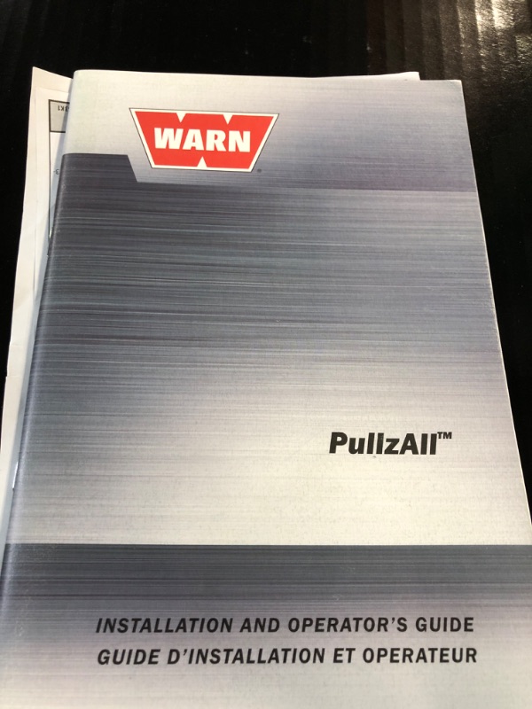 Photo 3 of (SEE NOTE) WARN 885005 PullzAll Cordless 24V DC Portable Electric Winch with Steel Cable