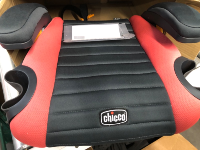 Photo 2 of Chicco GoFit Backless Booster Car Seat, for Children 40-110 lbs. | Coral/Orange