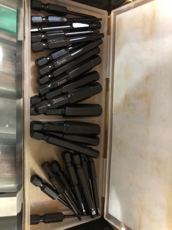 Photo 2 of 24 Pack Hex Bit Allen Wrench Drill Bit Set