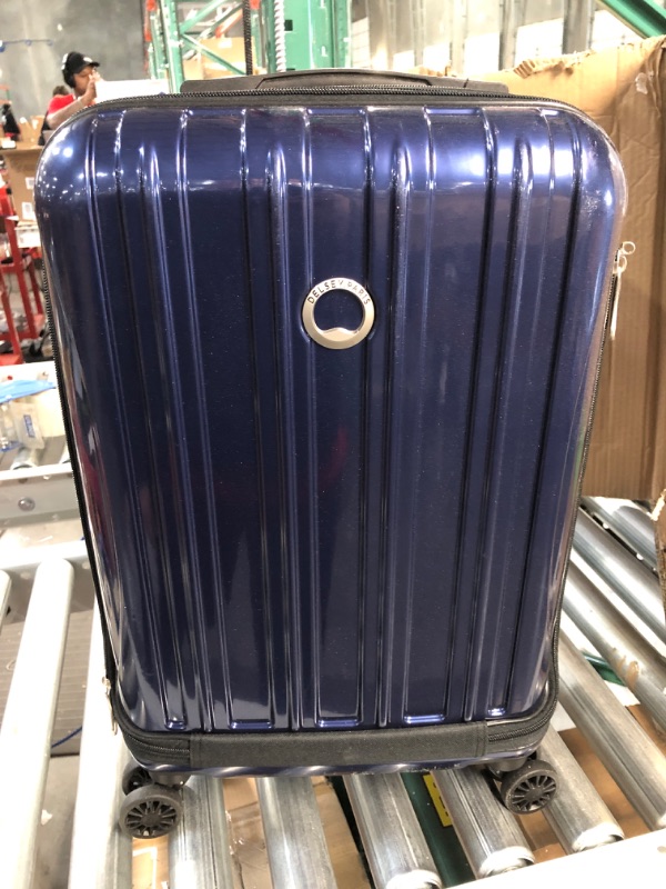 Photo 2 of * USED * 
DELSEY Paris Helium Aero Hardside Carry-On 19 Inch Blue Cobalt