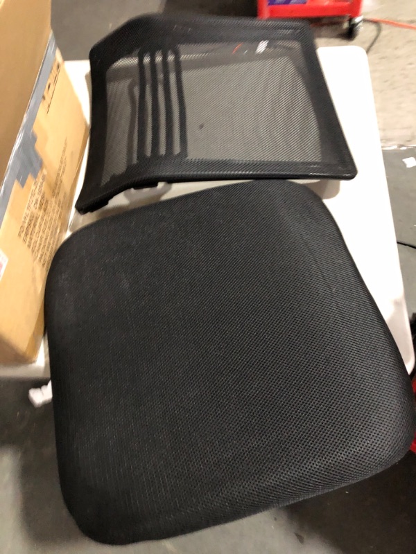 Photo 3 of **PARTS ONLY MISSING PIECES **
Office Desk Chair, Adjustable Height Mid Back Lumbar Support Padded Seat and Armrest  Black