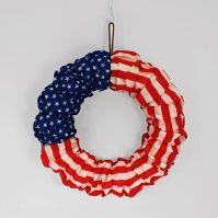 Photo 1 of Wreath Fabric Americana Stars and Stripes Red/White/Blue - Spritz™--- 2pack

