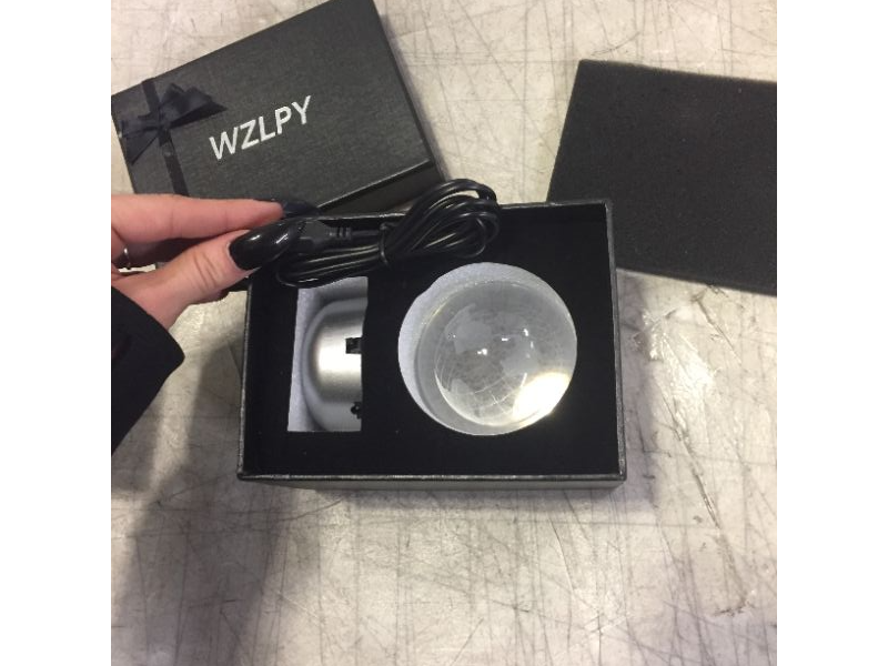 Photo 3 of WZLPY 3D Crystal Ball Night Lights with Stand,Include Sphere Diameter 2.76'' Balls, LED Base and USB Cable(Earth)

