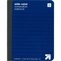 Photo 1 of Wide Ruled Hard Cover Composition Notebook (15)