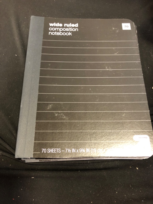 Photo 2 of Wide Ruled Hard Cover Composition Notebook (15)