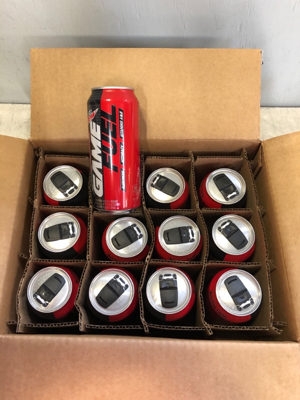 Photo 1 of (12 cans) Mtn Dew Game FUEL, Charged Cherry Burst, 16 fl oz, Red Exp--09-26-2022