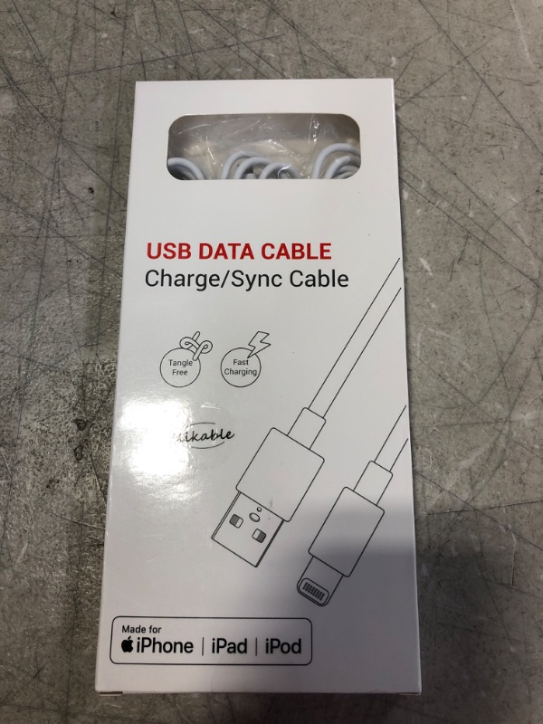 Photo 2 of ilikable iPhone Cable - 3Pack 6Ft iPhone Charger Cables Compatible with iPhone 14/13/ 12/ 12Pro/ 12 Pro Max/SE 2020/11 / 11 Pro / 11 Pro Max/XS/XS Max/XR/X and More Devices
