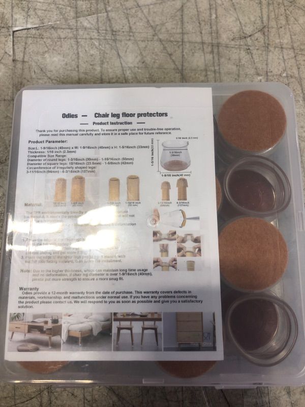 Photo 1 of 16PCS Silicone Chair Leg Protectors with Box for Hardwood & Tile Floors, Anti Scratch Chair Leg Covers to Protect Floors, Super-Premium Chair Sliders - Fits Most Furniture Leg Sizes & Shapes
