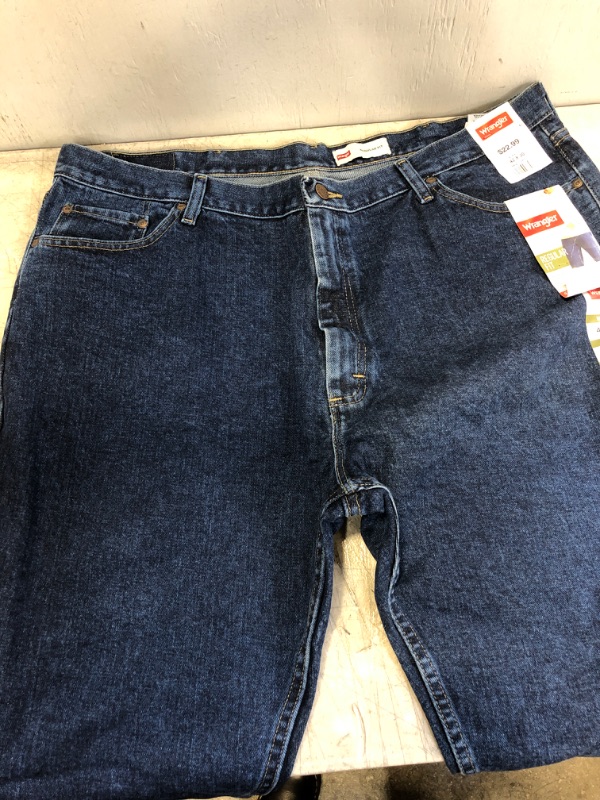 Photo 2 of Wrangler Men's Regular Fit Jeans - Midnight Blue 42x30