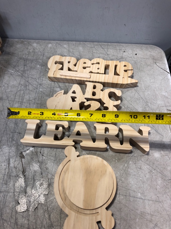Photo 2 of Wood Word Base, Learn, Create, ABC
