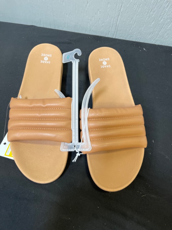 Photo 2 of Womens Kendra Single Band Slide Sandals - Shade & Shore™
Size: 9
Color: tan